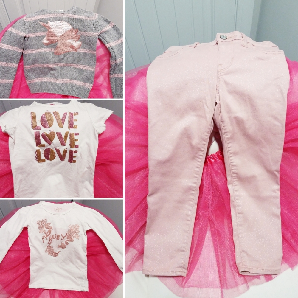 GIRLS PINK SHIMMER ROSE GOLD BUNDLE